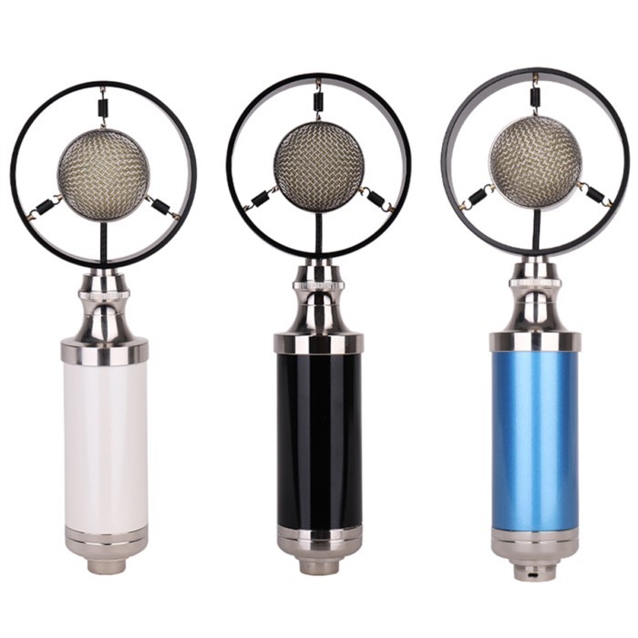 L68AProfessional Condenser Wired Vintage Recording Studio Microphone for Live Broadcast Black