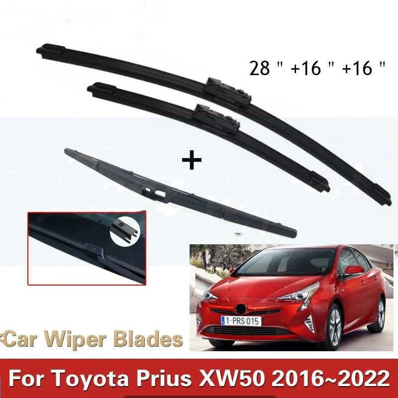เหมาะสําหรับ Toyota Toyota Prius XW50 2016-2024 ใบปัดน้ําฝนกระจกหน้าด้านหลัง