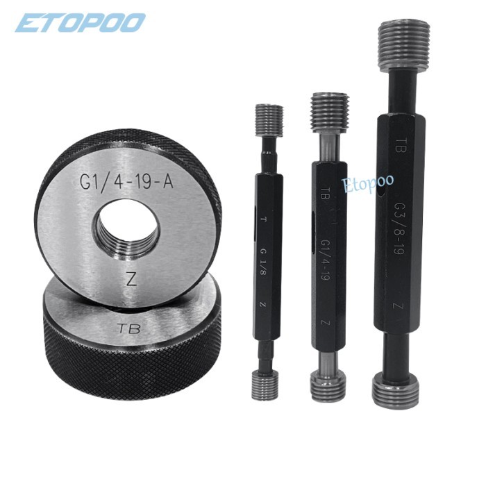 Thread Ring Gauge G Pipe Thread Plug Gauge Precision External Screw Gage Pitch Thread Test Tool G1/