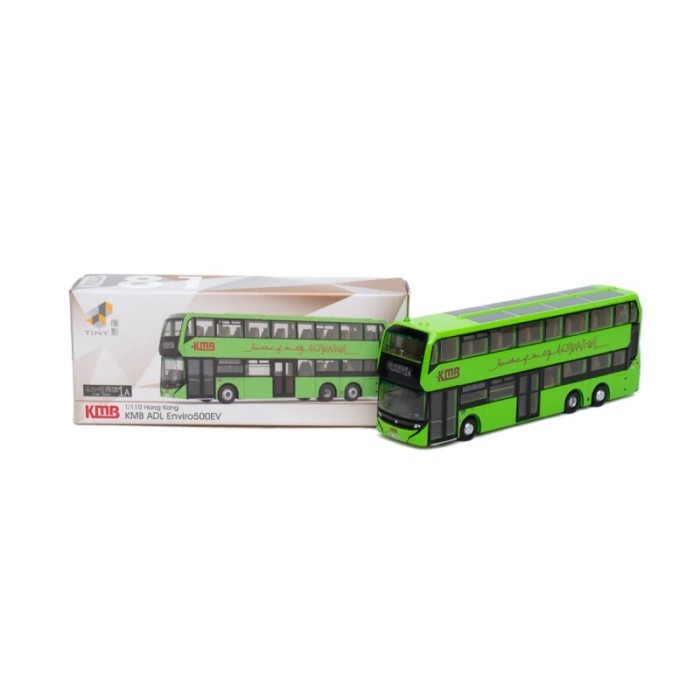 Tiny Micro Shadow KMB81 KMB81 KMB ADL Enviro500 EV (1A) Sharp Sand Tip Wharf โมเดลรถบัสฮ่องกง
