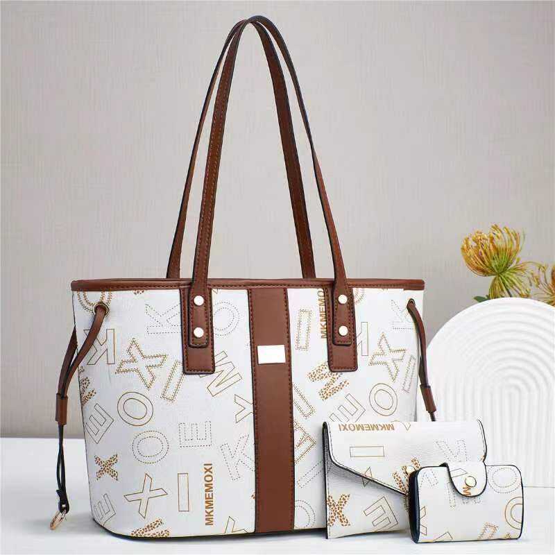 3Piece Set Printed Women's Shopping Crossbody Large Capacity Women's Shoulder Versatile Women's Big