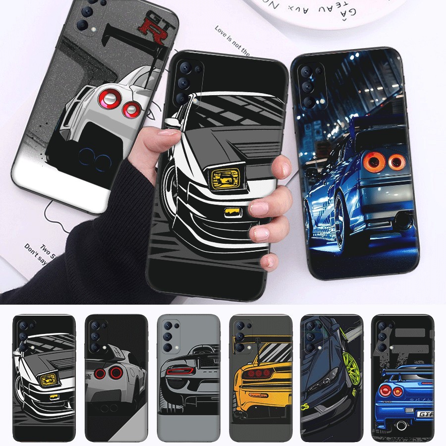 Gtr r34 skyline สําหรับ Relome Norzo 50i Prime 9 C31 C30 C30S GT neo 3T ความเข้ากันได้ TPU เคสโทรศัพ