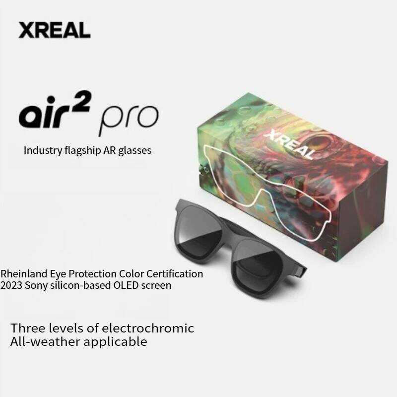 XREAL Air2 สมาร์ท AR แว่นตา Nreal Beam Pro HD 130 นิ้ว Space Cinema แบบพกพา 1080p หน้าจอ Googforle ส