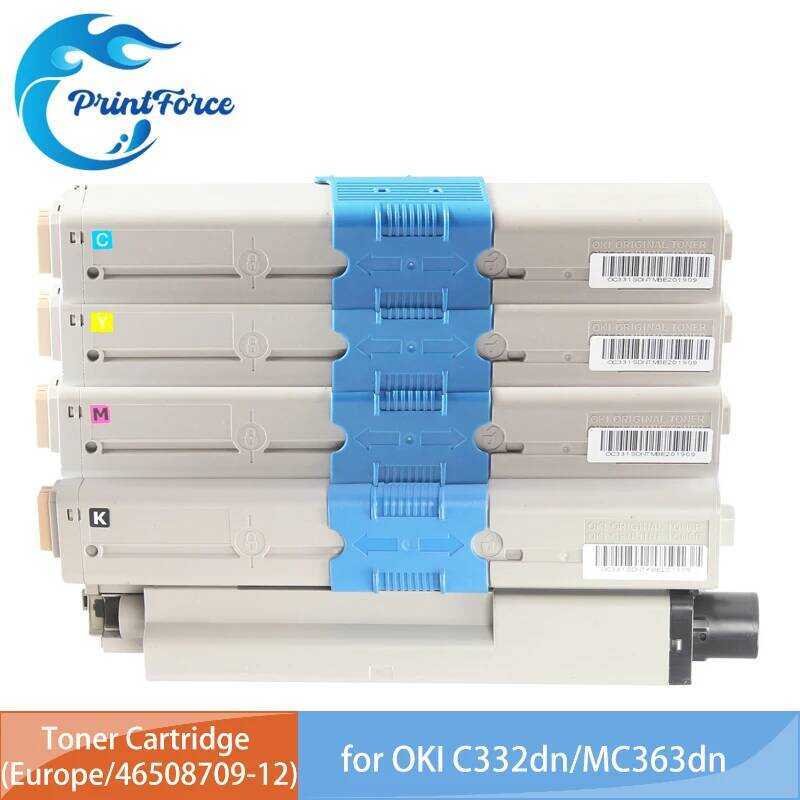 46508712 46508711 46508710 46508709 ตลับหมึก Eu เข้ากันได้กับ OKI C332dn MC363dn C332 MC363