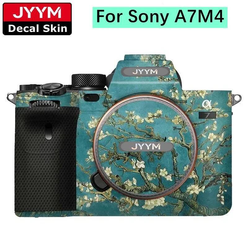 สติกเกอร์ที่กําหนดเองสําหรับ Sony A7M4 A7IV Decal ผิวกล้องไวนิลห่อฟิล์ม Protector Coat A7 Mark 4 IV 