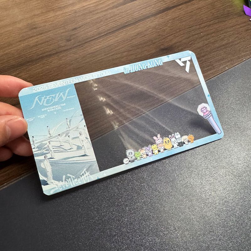 SEVENTEEN Hong Kong Japan Concert Barley Ticket Protection Ticket Stub Storage Storage Transparent C