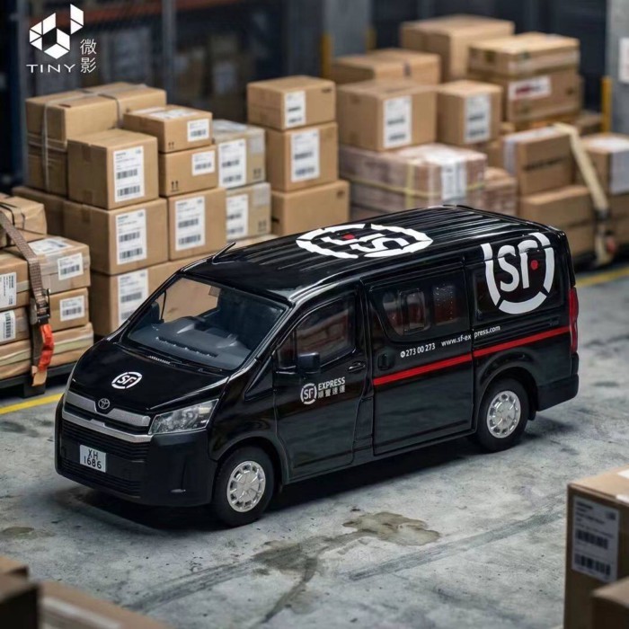 T Tiny Micro Shadow 1: 64 14 Toyota Sea Lion SF SF SF Express Transporter รถโมเดลรถ