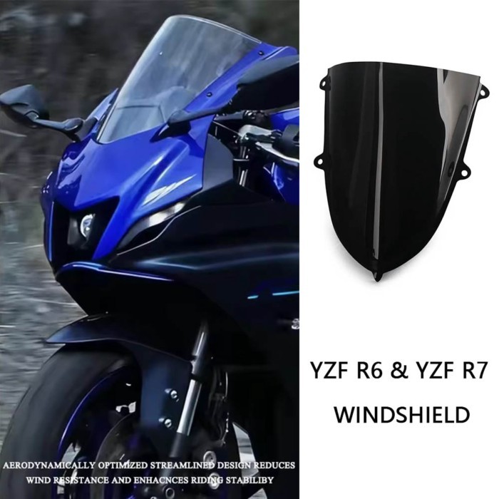 Windshield Case Fairing For Yamaha YZF-R7 2021-2025 YZF R7 R6 YZF-R6 Motorcycle Wind Deflectors Win
