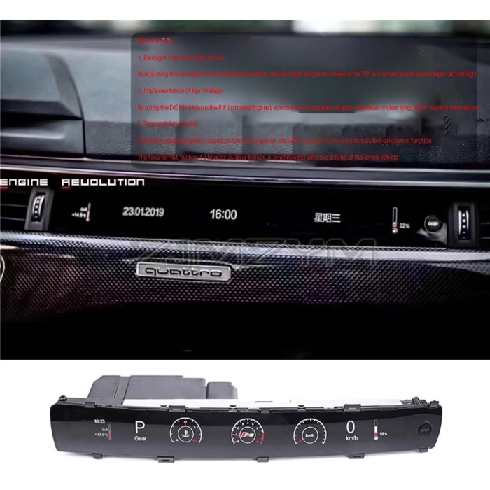 Suitable For Audi A4/A5/S4/S5 2017-2024 Model Passenger LCD Screen And Passenger Display Screen Mod