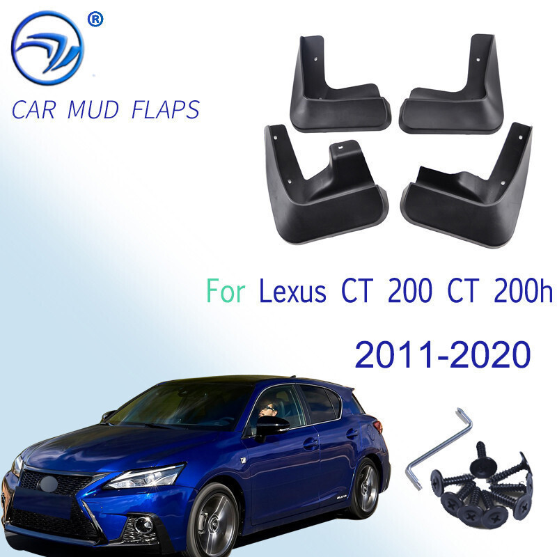 Mud Flaps สําหรับ Lexus CT 200 CT 200h 2011-2020 Mudflaps Splash Guards ด้านหน้าด้านหลัง Mud Flap Mu
