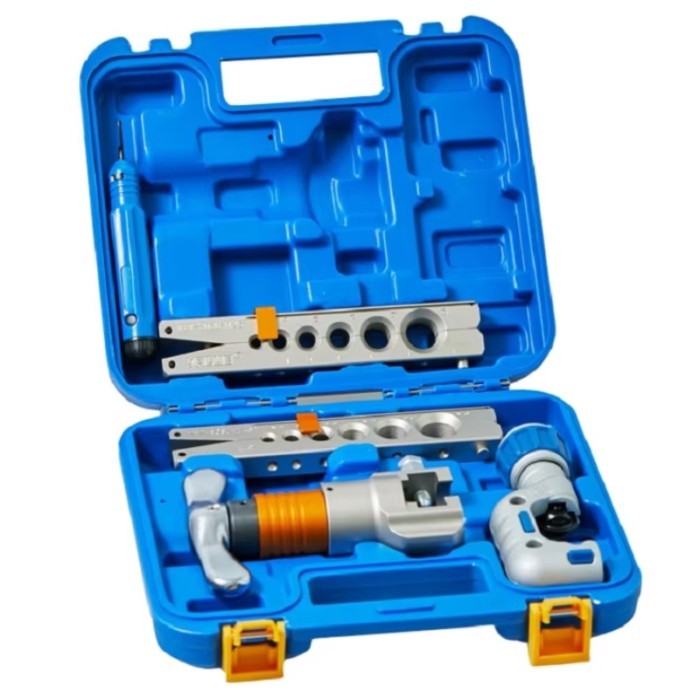 VALUE VFT-808E-MIS  Flaring Tool Kit 6-19mm Metric & Imperial Copper Tube Flarer for HVAC Refrigera