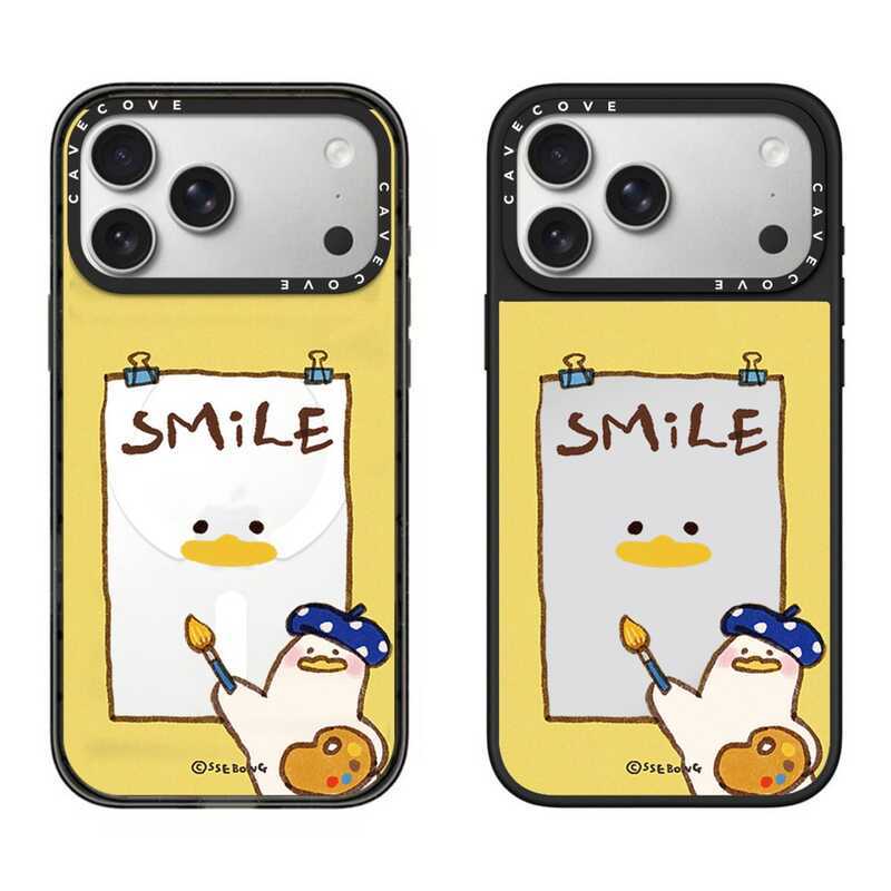 SSEBONG Lying Ping Duck Series C Home Laugh with Me Duck เหมาะสําหรับ Apple 17pormax เคสโทรศัพท์ 15p