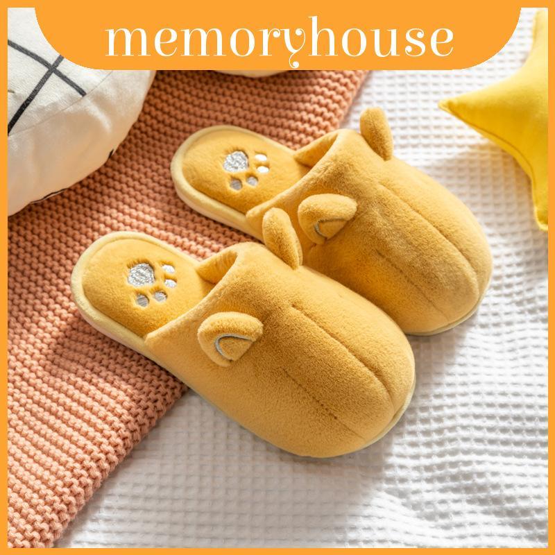 น่ารัก Paw Cat รองเท้าแตะสําหรับผู้หญิงผู้ชายฤดูหนาวลื่น Warm Home Footwear Comfort ในร่ม