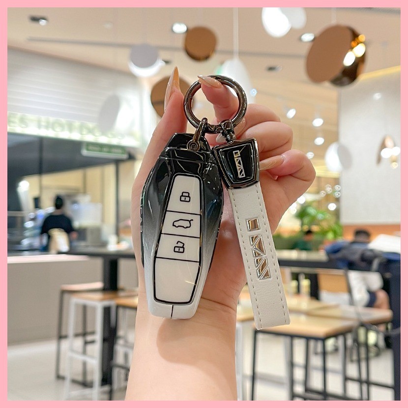 【2022-2025】 เหมาะสำหรับ Chery icar03 ฝาครอบกุญแจการ์ด 2024 รถโลหะ Chery Shuxiangjia eq7 รวมทุกอย่าง