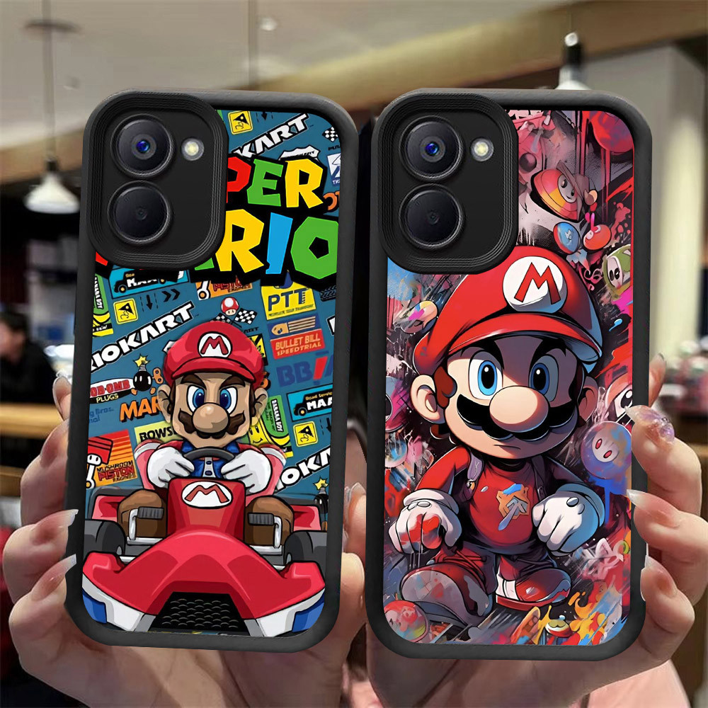 J-34 Mario ดำขาวชมพูเคสโทรศัพท์หรับ VIVO IQOO Y03 Y18 Y18S Z9 Y18i Y03T T3 LITE