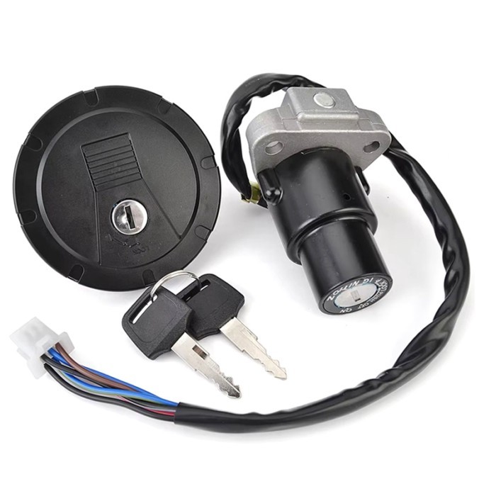 Ignition Switch Fuel Gas Cap Kit For Kawasaki KMX 125 200 KL KLR 250 650 KMX125 KMX200 KL250 KLR250
