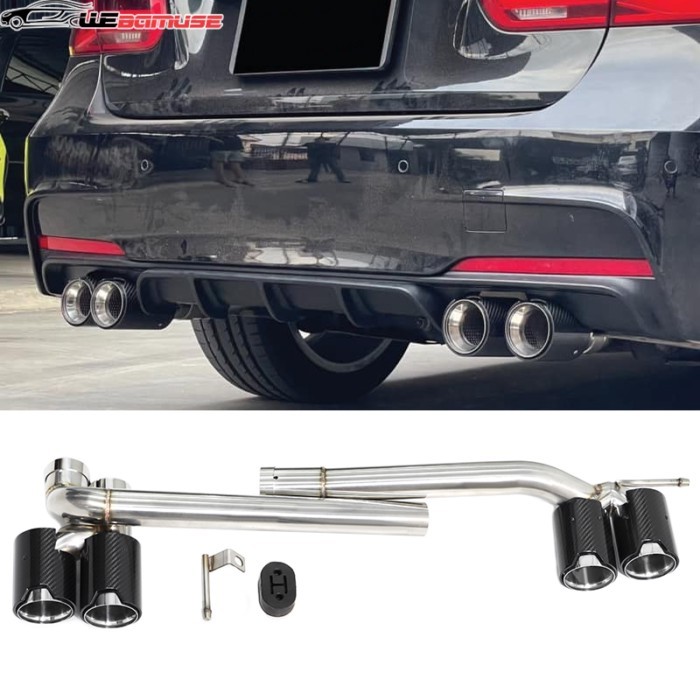 For BMW 3 Series F30 F31 320i 330i 4 Series 425i 430i M Sport B48 Upgrade Quad Sport Tailpipe Muffl