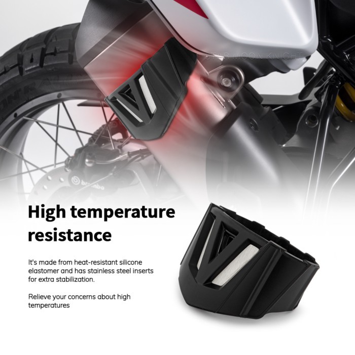 Moto muffler Protector Guard For Ducati Desert X DesertX 2022- Rear Exhaust Pipe Guard Protection C