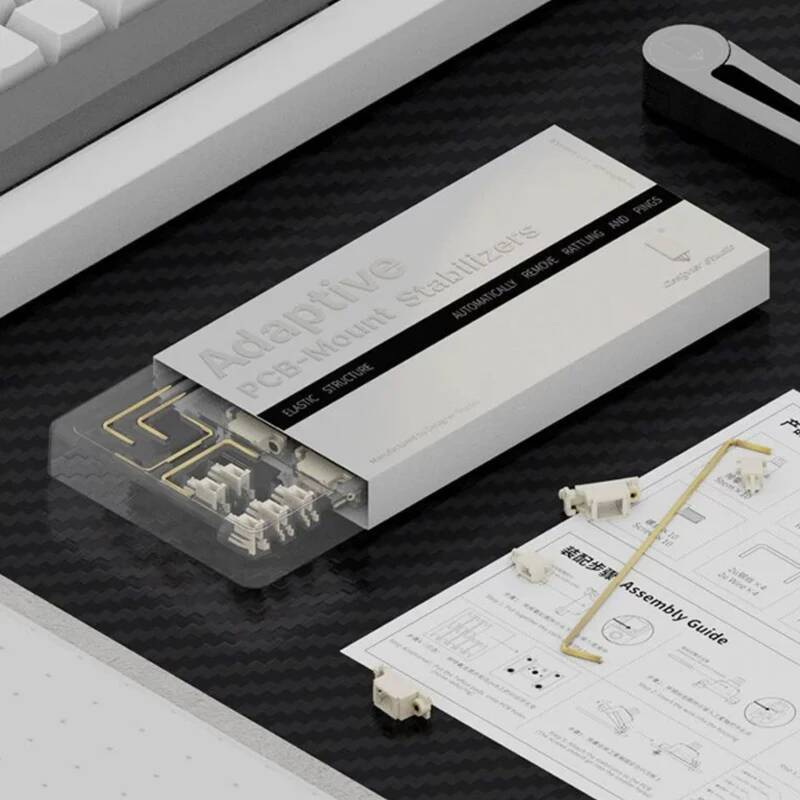 ใหม่Designer Studio PCBสกรูในStabilizerสําหรับเล่นเกมคีย์บอร์ดPOM 2u 6.25u 7uป้องกันลวดสีดําสีขาวโปร