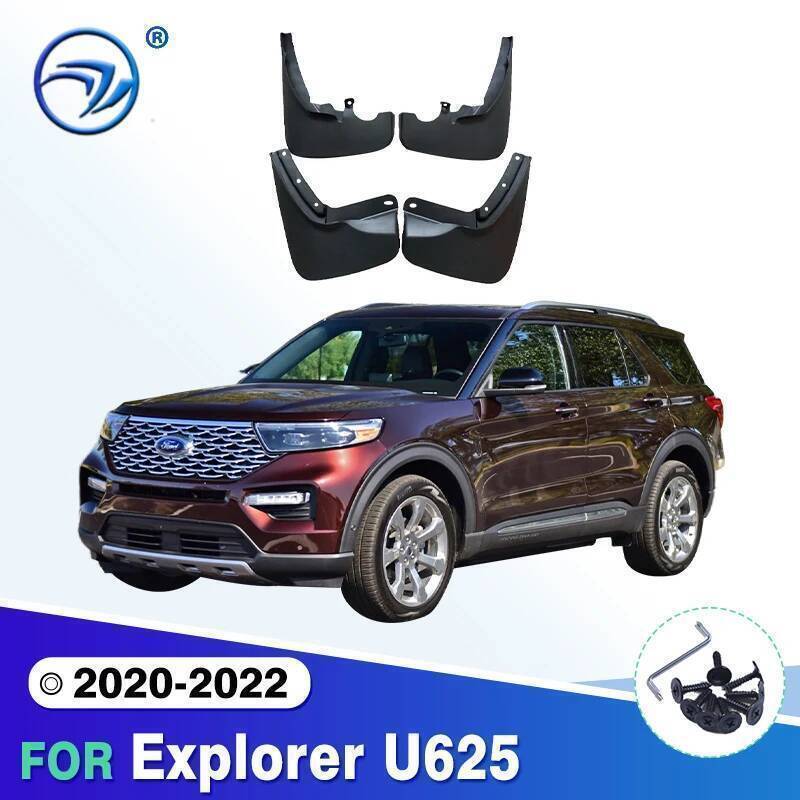 4x MudflapsสําหรับFord Explorer U625 2020-2022 2021 Anti-splash Upguards Mud Flaps Mudguards Fenderด