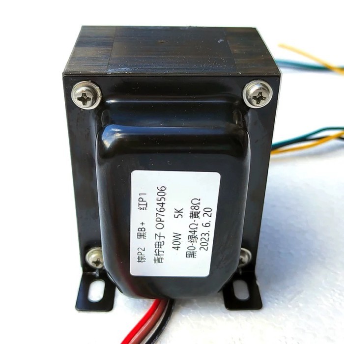 40W Output 5K: 0-4-8 Ohms 6P3P/6L6/EL34 Audio Transformer OP764506