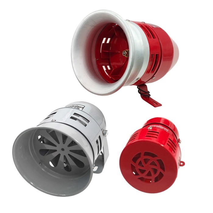 Heavy Duty Motor Siren MS-190 290 490 390 12V 24V 220V Automotive Air Raid Siren Horn Car Truck Mot