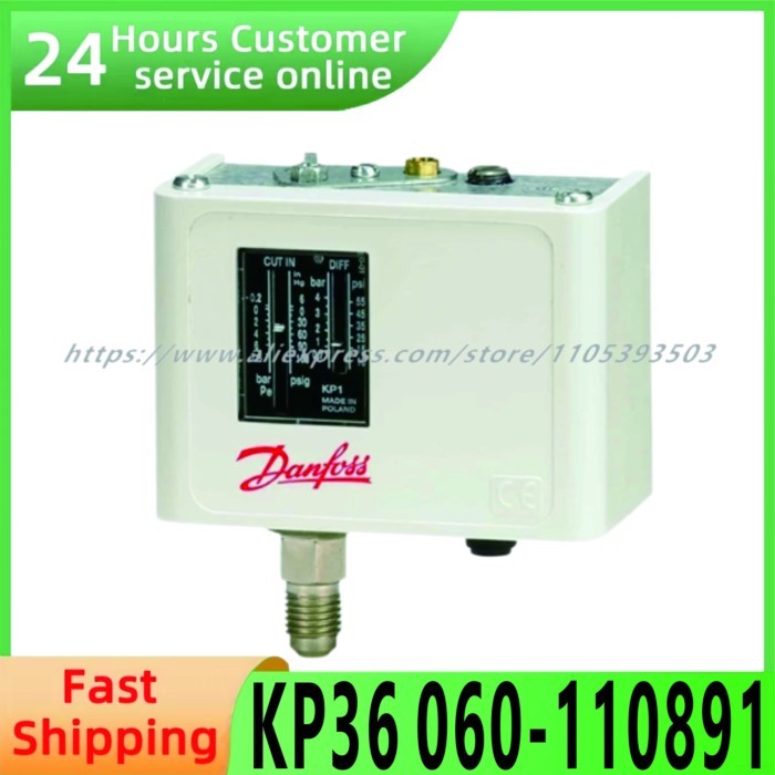 Original Danfoss KP35 060-113391 KP36 060-110891 Pressure Controller High Precision Pressure Switch