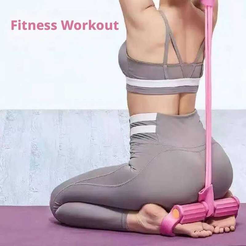 ความต้านทาน Band Multi Ftion Tension Fiess Bands 6-Tube ยืดหยุ่นโยคะเหยียบ Puller สําหรับกีฬา Exercs