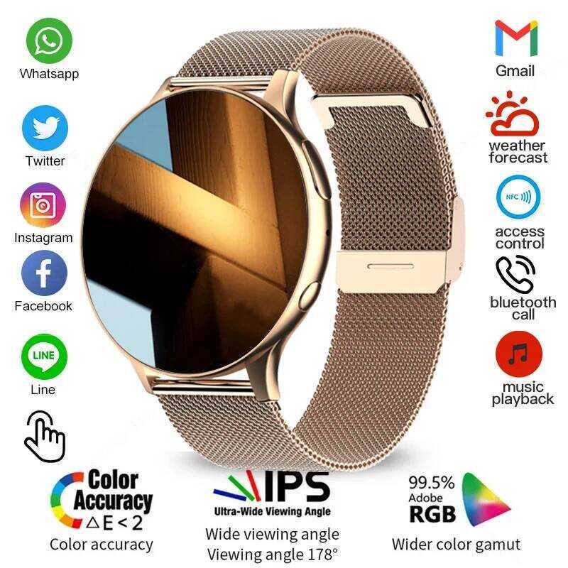 2025 Oril Mijia บลูทูธ SmartWatch ผู้หญิงนาฬิกาผู้ชายกีฬา Fiess Tracker Heart Rate Smartwatch สําหรั