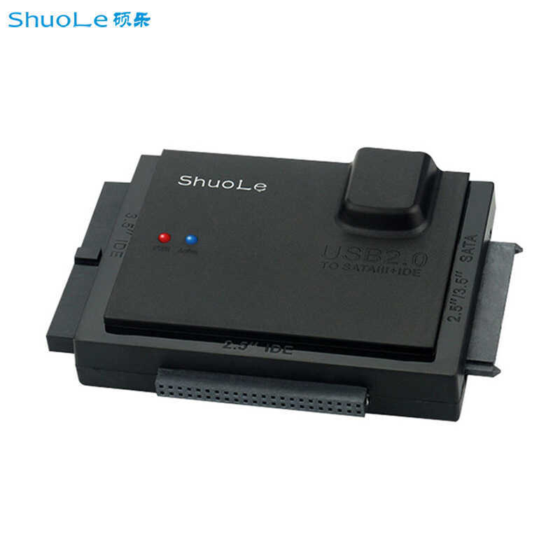 Three-in-One sata Serial Port IDE อะแดปเตอร์ DVD พอร์ตขนานพร้อม Power USB2.0 อเนกประสงค์ Easy-Drive