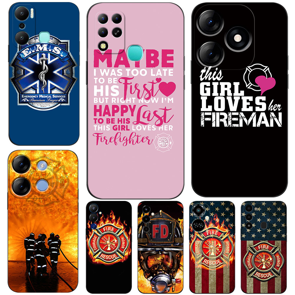 สําหรับ TECNO POVA NEO 2 NEO 5G LE6J 4 PRO LG8N โทรศัพท์ Fireman Fire EMS กู้ภัย