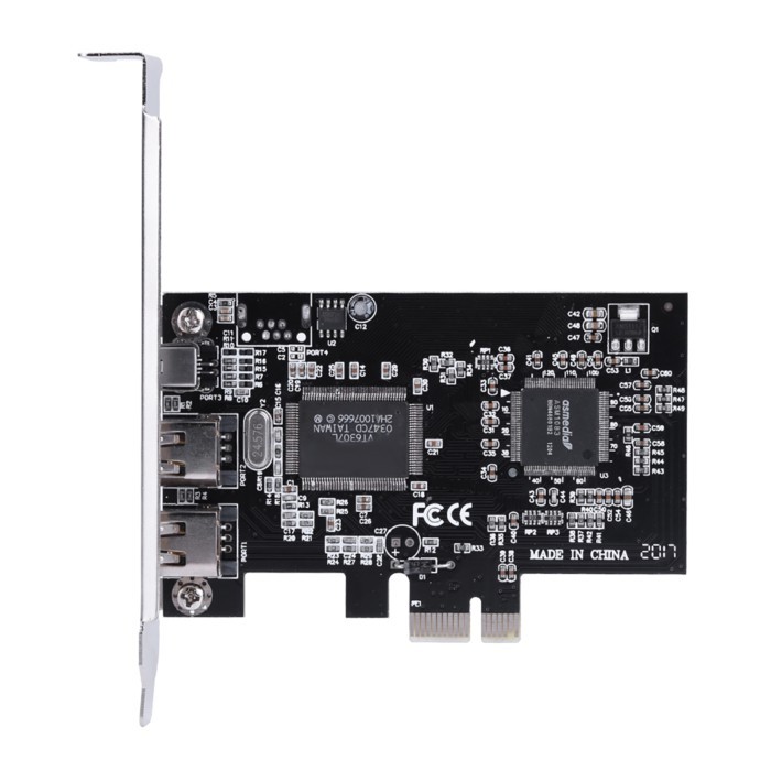 2026 1394a การ์ดคอนโทรลเลอร์ firewire controller การ์ด PCI-E PCI Express FireWire 1394a IEEE 1394 กา