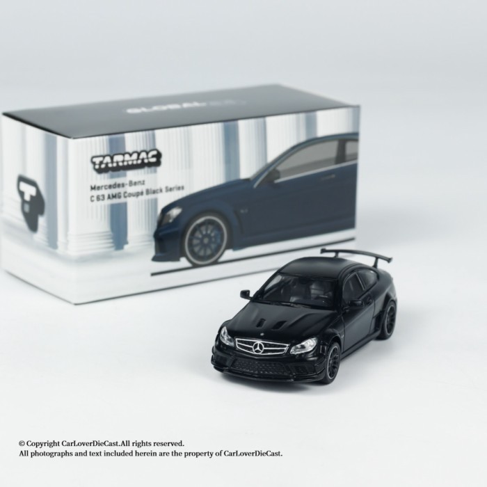 Tarmac TW 1: 64 Benz Benz C63 AMG BS Matte Black Alloy Car Model