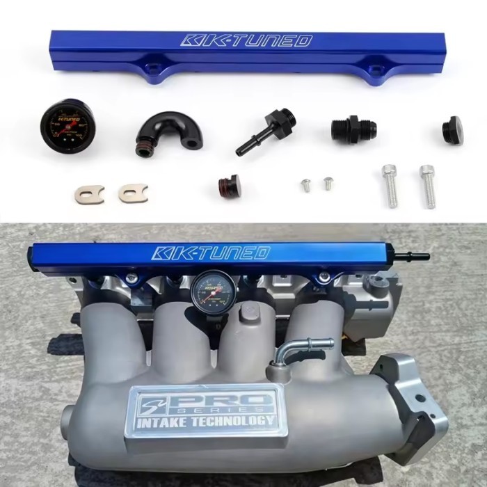 Suitable for Honda Civic K20 K24 FD2 CL7 DC5 fuel rail K series fuel rail with oil pressure gauge01