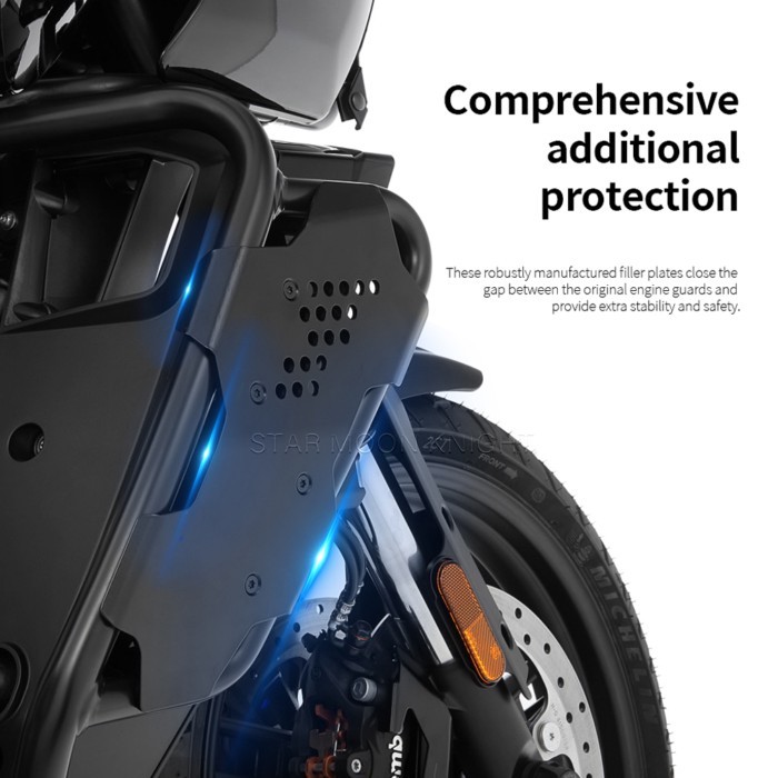 For Pan America 1250 ST Special Original Engine Guard Fairing Protection Aluminum Filler Plate pair