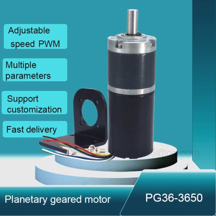 BLDC Brushless DC Motor 12V 24V High Torque 8000R Planetary Gearbox Solar Tracker Shutter Curtain E