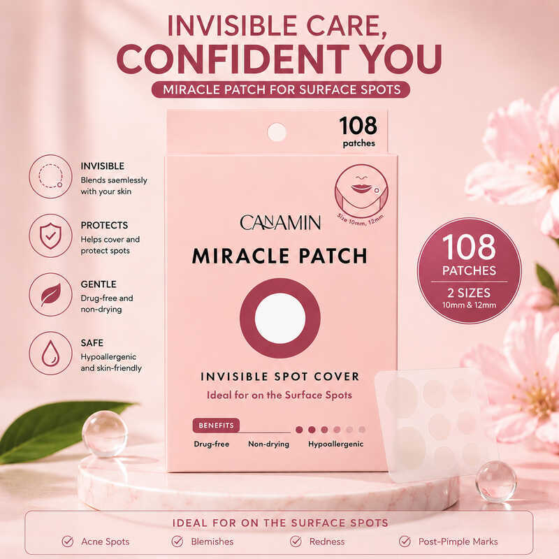 MIRACLE PATCH Hydrogel Acne PATCH กันน้ําที่มองไม่เห็น Ultra-Thin Acne Acne Mark Acne PATCH