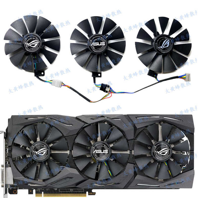 พัดลมระบายความร้อนการ์ดกราฟิก ASUS/ASUS RX Vega56/RX Vega64 8GB ROG STRIX ใหม่ล่าสุด