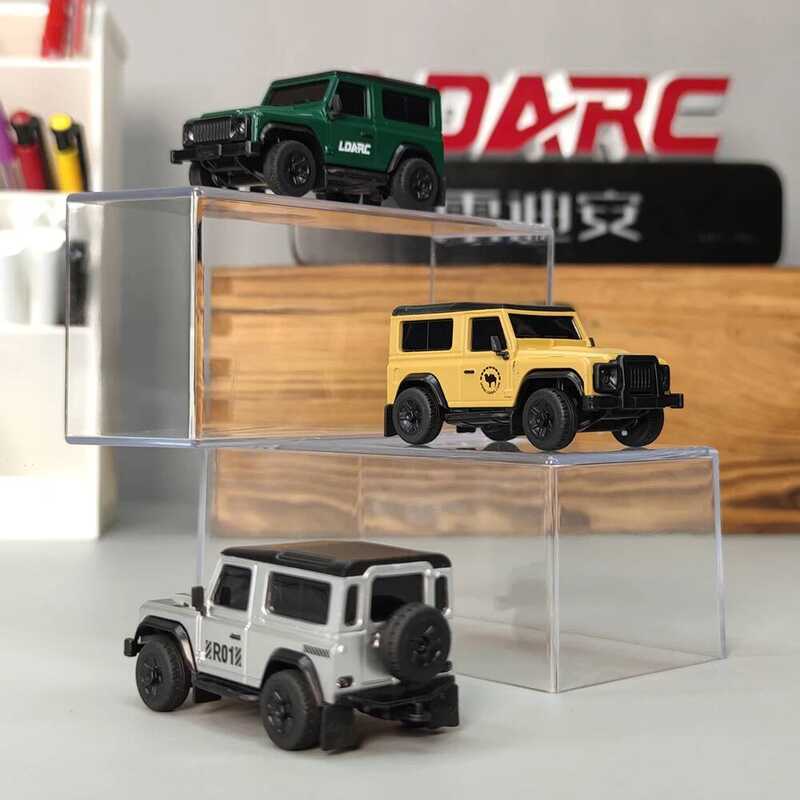 LDARC R01 MINI Crawler 1/64 จําลองไฟฟ้ารีโมทคอนโทรลรุ่นรถโต๊ะ RTR 2.4GHz s ของเล่นเด็ก RC