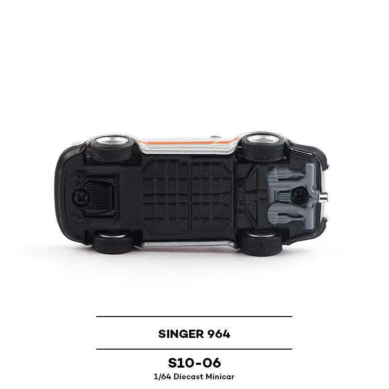 Tuoyi 1/64 Porsche 964 ขนาดเล็กจําลองรถรุ่นเครื่องประดับรถสปอร์ตคอลเลกชันรถโลหะรุ่น