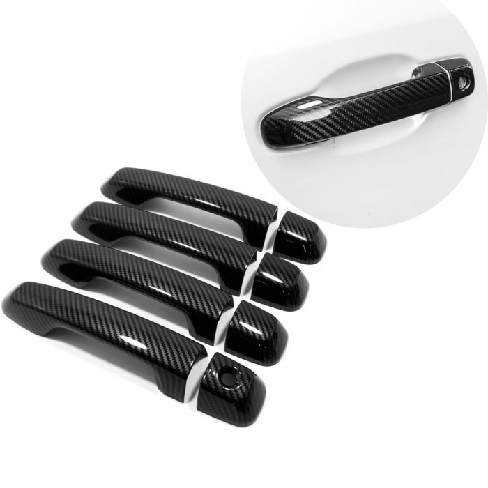 Carbon Fiber Door Handle Bowel Cover For Toyota Land Cruiser Prado 150 2010-2020 Land Cruiser 200 L