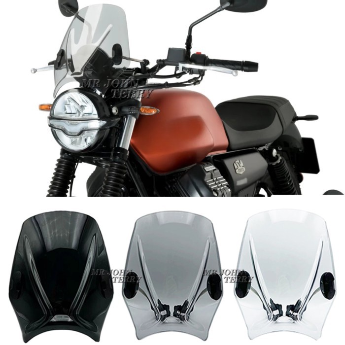 For MOTO GUZZI V7 STONE 850 V7 III STONE 750 Motorcycle WindScreen Windshield Viser VIsor Double Bu
