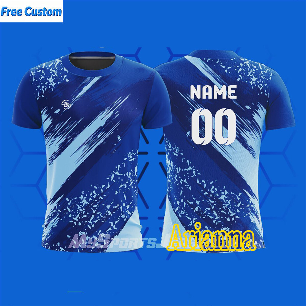 [หมายเลขชื่อที่กําหนดเอง] VOLLEYBALL JERSEY SOCCER JERSEY BADMINTON ACTIVEWEAR Jersey