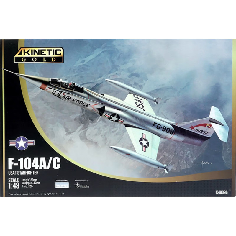Kinetic K48096 USAF Starfighter F-104A/C 1/48 Static model kit