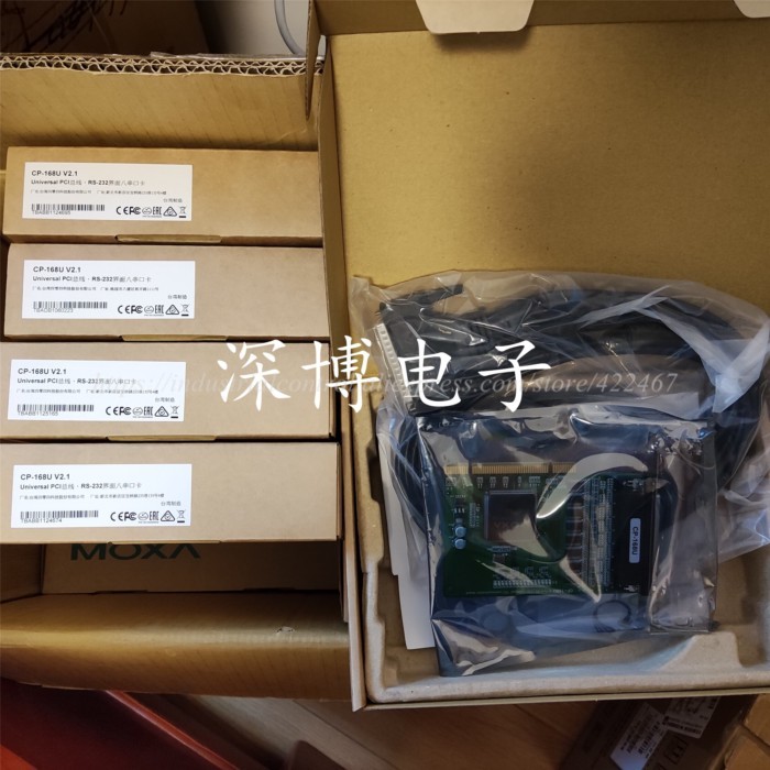 1PC MOXA CP-168U   New Original Genuine Smart Multi Serial Card RS232 PCI Slot