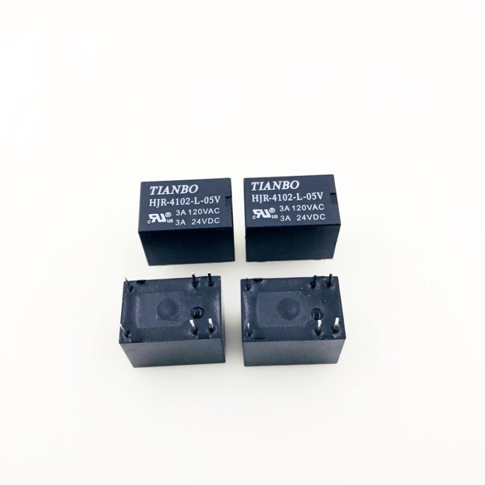 Free shipping 10pcs 100% Original New TIANBO HJR-4102-L-05V HJR-4102-L-12V HJR-4102-L-24V 6PINS 3A