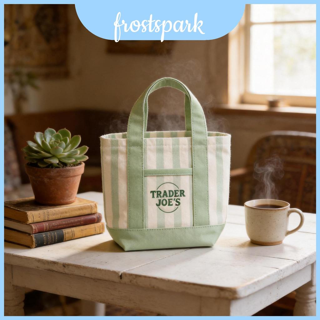 Canvas Joes Trader Tote พร้อมกระเป๋าหลายช่องสําหรับช้อปปิ้งและการเดินทางสบายๆ