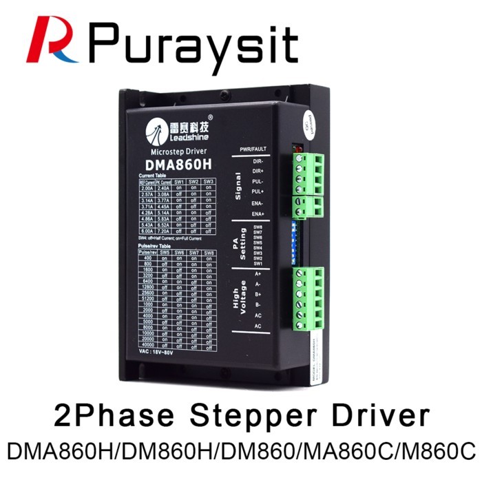 Puraysit Leadshine Driver 2 Phase DMA860H DM860H DM860 MA860C M860C 86 Stepper Motor Driver