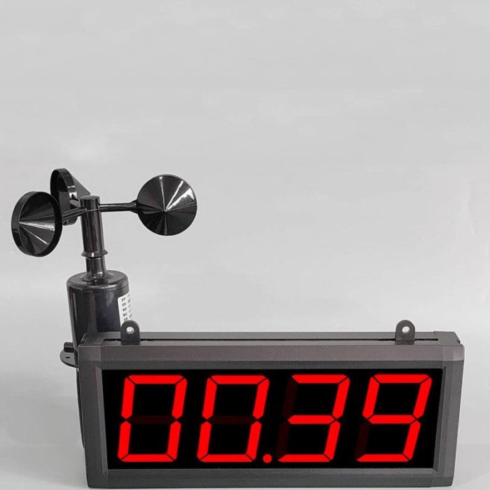 0-30M/S Special Construction Site Wind Meter Alarm Wind Speed Test Meter 3 Inch 4-Digit Large Scree