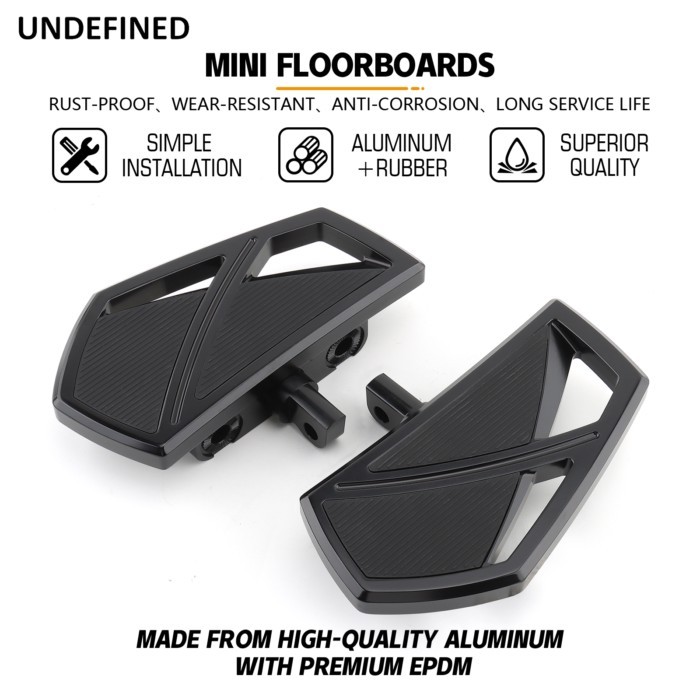 Phantom Floorboards Foot Pegs Male Mount Footrest for Harley Sportster 883 Dyna FXD Touring Road Ki